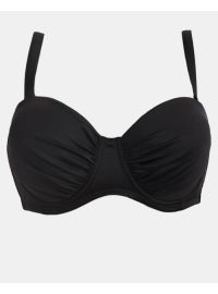 Μαγιό top balconette Rock Club - Μαύρο Bikini - Cup D