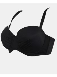 Μαγιό top balconette Rock Club - Μαύρο Bikini - Cup D