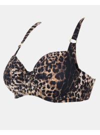 Μαγιό top Rock Club - Animal print - Bikini για μεγάλο στήθος - Cup D E