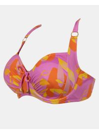 Μαγιό top Rock Club - Bubble print - Bikini για μεγάλο στήθος - Cup D E