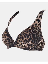 Μαγιό top Rock Club - Leopard print - Bikini για μεγάλο στήθος - Cup C D