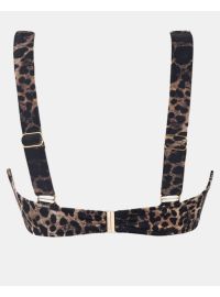 Μαγιό top Rock Club - Leopard print - Bikini για μεγάλο στήθος - Cup C D
