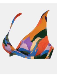 Μαγιό top Rock Club - Midnight print - Bikini για μεγάλο στήθος - Cup C D