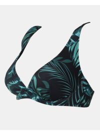 Μαγιό top Rock Club - Palm print - Bikini για μεγάλο στήθος - Cup C D