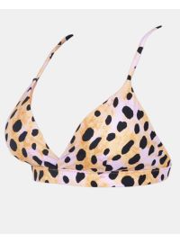 Μαγιό top Rock Club - Panther print - Bikini Τρίγωνο με Λάστιχο - Cup C D