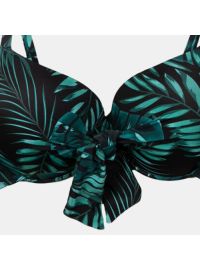 Μαγιό top Rock Club - Plus Size - Palm print Bikini - Cup D E