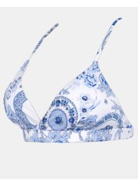 Μαγιό top Rock Club - Porcelain print - Bikini Τρίγωνο με Λάστιχο - Cup C D