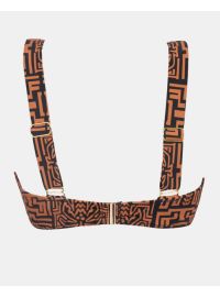 Μαγιό top Rock Club - Totem print - Bikini για μεγάλο στήθος - Cup C D