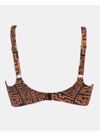 Μαγιό top Rock Club - Totem print - Bikini για μεγάλο στήθος - Cup D E