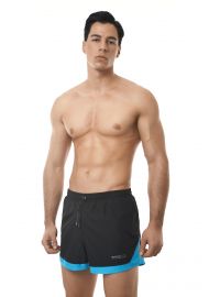 MED Ανδρικό Μαγιό - Σορτς MEL - Μαύρο με μπλε