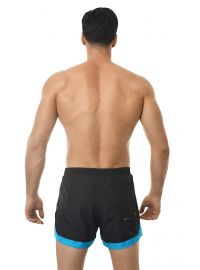 MED Ανδρικό Μαγιό - Σορτς MEL - Μαύρο με μπλε