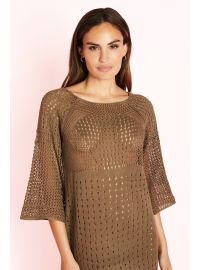 Γυναικείο Beachwear Selmark - Πλεκτό φόρεμα - Πούρο