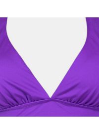 Μαγιό τρίγωνο Rock Club - Μωβ τοπ Bikini - Μεγάλο στήθος - Cup C/D