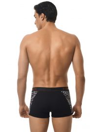 MED Ανδρικό boxer MATT - Μαύρο - Print - Red logo