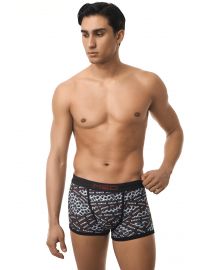 MED Ανδρικό boxer MATT - Μαύρο - Print - Red logo