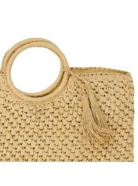 Τσάντα θαλάσσης Rock Club - Χειροποίητη - Πλεκτή - Μπεζ