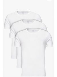 Ανδρικά φανελάκια Calvin Klein - Λευκά -  Ελαστικά - T-shirt 3 pack - Cotton