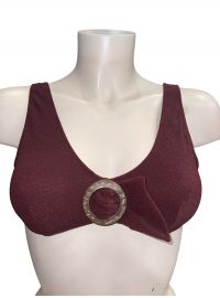 Lida Μαγιό τρίγωνο - Σετ μπικίνι Bronze - Σλιπ Κανονικό Δετό