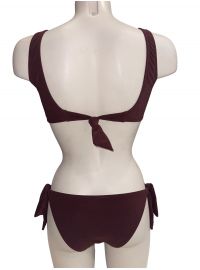 Lida Μαγιό τρίγωνο - Σετ μπικίνι Bronze - Σλιπ Κανονικό Δετό