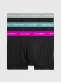 Ανδρικά boxer Calvin Klein - Μαύρο - Χρωματιστό λάστιχο - 3 pack