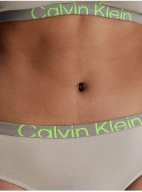 Γυναικείο String  Calvin Klein - Γκρι Thong - Green Flash logo