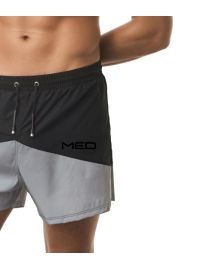 MED Ανδρικό Μαγιό - Σορτς REFLEX - Μαύρο με γκρι
