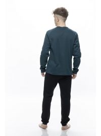 Ανδρική πυτζάμα Galaxy - Κυπαρισσί -  Homewear Set