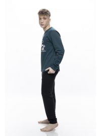 Ανδρική πυτζάμα Galaxy - Κυπαρισσί -  Homewear Set