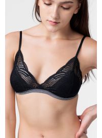 Bralette Dorina STELLA - 1+1 ΔΩΡΟ - Δαντέλα - Χωρίς Μπανέλα - Μπλε - Μαύρο
