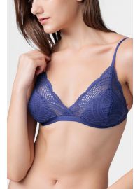 Bralette Dorina STELLA - 1+1 ΔΩΡΟ - Δαντέλα - Χωρίς Μπανέλα - Μπλε - Μαύρο
