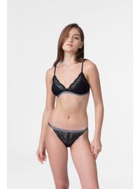 Bralette Dorina STELLA - 1+1 ΔΩΡΟ - Δαντέλα - Χωρίς Μπανέλα - Μπλε - Μαύρο