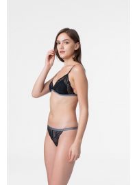 Bralette Dorina STELLA - 1+1 ΔΩΡΟ - Δαντέλα - Χωρίς Μπανέλα - Μπλε - Μαύρο