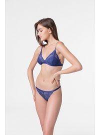 Bralette Dorina STELLA - 1+1 ΔΩΡΟ - Δαντέλα - Χωρίς Μπανέλα - Μπλε - Μαύρο