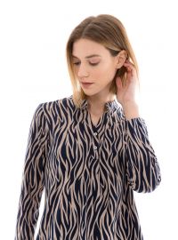 Γυναικεία Πυτζάμα Pink Label - Animal μπλούζα - Navy παντελόνι