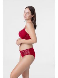 Σουτιέν Dorina ARA - 1+1 ΔΩΡΟ - Κόκκινο - Μαύρο - Μεγάλα μεγέθη - Cup E