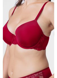 Σουτιέν Dorina ARA - 1+1 ΔΩΡΟ - Κόκκινο - Μαύρο - Μεγάλα μεγέθη - Cup E