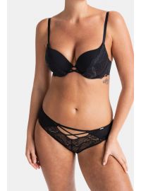 Σουτιέν Dorina ESME - Μαύρο Push Up - Δαντέλα - Cup B