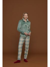 Γυναικεία πυτζάμα Noidinotte - Βελουτέ - Καρό ΠαντελόνιΓυναικεία πυτζάμα Noidinotte - Βελουτέ - Καρό ΠαντελόνιΓυναικεία πυτζάμα Noidinotte - Βελουτέ - Καρό Παντελόνι