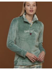 Γυναικεία πυτζάμα Noidinotte - Βελουτέ - Καρό Παντελόνι