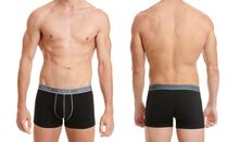 Ανδρικό boxer Walk Basic - Μαύρο βαμβακερό - 2 pack