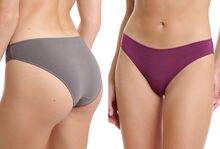 Γυναικείο slip Walk - Multicolor Brief - Ίνες bamboo - Regular Fit - 2 pack