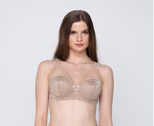 Σουτιέν Balconette Luna Pandora - Μπεζ - Μεγάλο στήθος - Cup C D