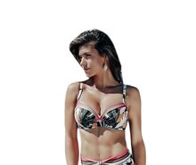 Σετ Γυναικείο μαγιό Solano - Plus size - Εμπριμέ Μπικίνι - D Cup