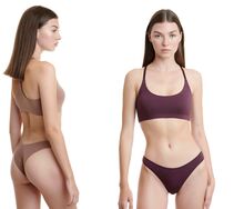 Γυναικείο brazil slip Walk - Μονόχρωμο Brief από ίνες bamboo - 2 pack