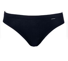 Γυναικείο mini slip Cotonella - Κανονικό - Οικολογικό βαμβάκι - Μαύρο