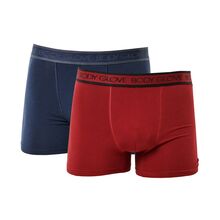 Ανδρικό boxer Body Glove - Μπλε - Μπορντό - Fashion με logo - 2 pack - Cotton - Regular Fit