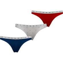 Γυναικείο String Tommy Hilfiger - Βαμβακερό Multi Color - Print - 3 pack