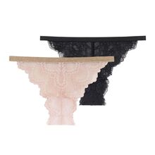Dorina Γυναικείο Tanga Gala - 1+1 ΔΩΡΟ - Ροζ & Μαύρο - 2 Pack