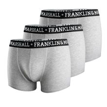 Ανδρικά boxer Franklin and Marshall - Γκρι - Λευκό logo - 3 pack