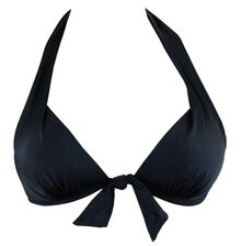 Μαγιό τρίγωνο Rock Club - Μαύρο Bikini top Push Up - Ενίσχυση